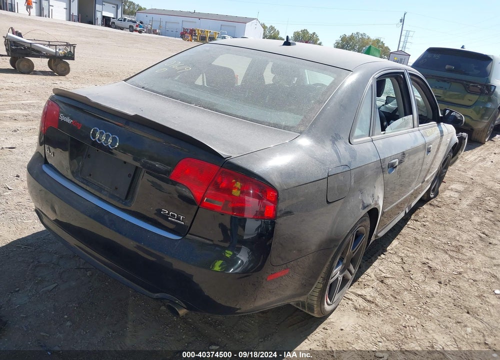 2008 AUDI A4 2.0T/2.0T SPECIAL EDITION VIN: WAUDF78E28A076119
