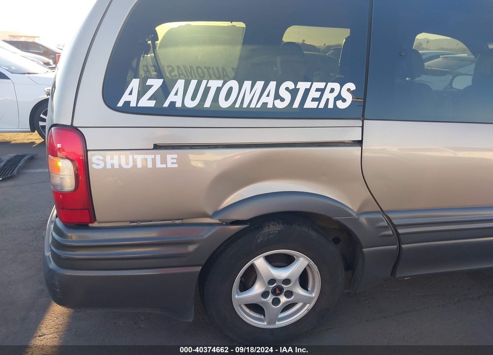 2001 PONTIAC MONTANA M16 W/1SE PKG. VIN: 1GMDX03E21D231153