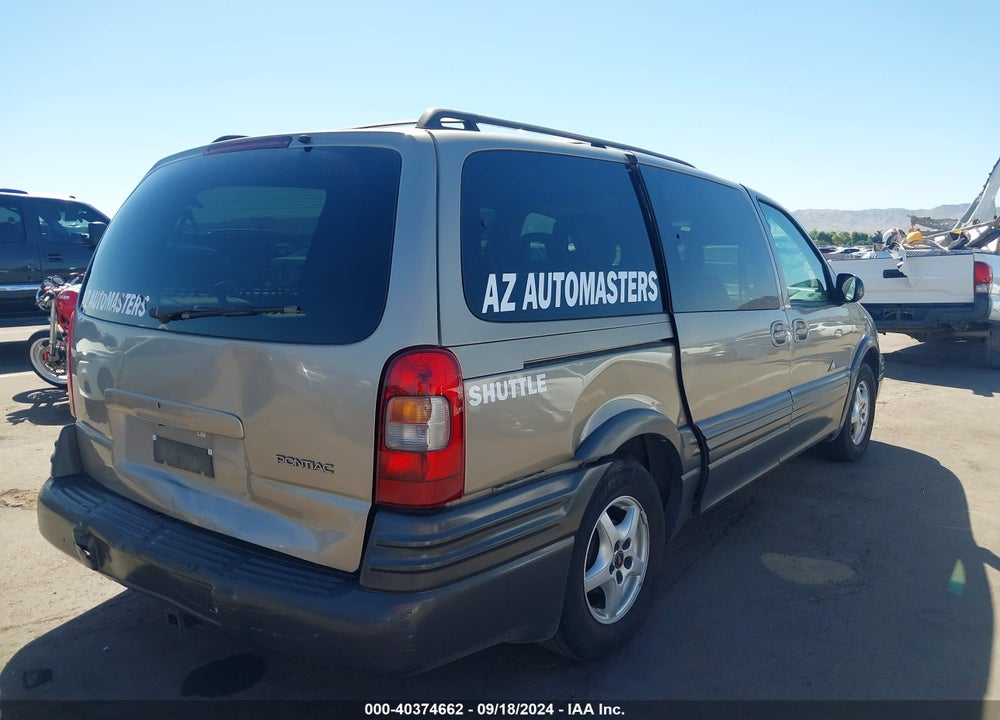 2001 PONTIAC MONTANA M16 W/1SE PKG. VIN: 1GMDX03E21D231153