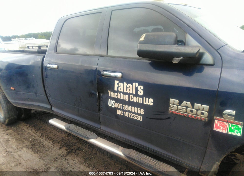 2013 RAM 3500 BIG HORN VIN: 3C63RRHL8DG567653