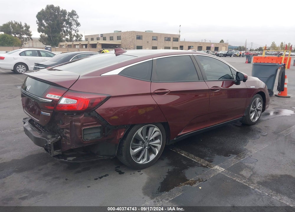 2018 HONDA CLARITY PLUG-IN HYBRID TOURING VIN: JHMZC5F39JC001496