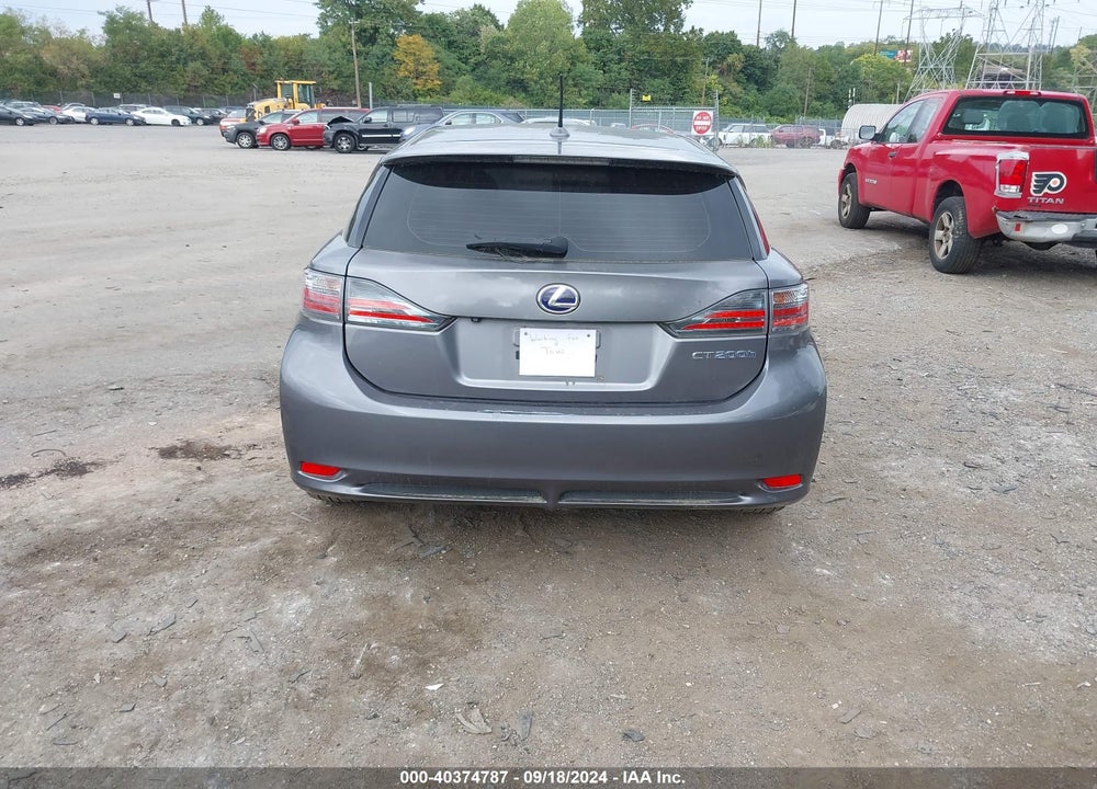2012 LEXUS CT 200H PREMIUM VIN: JTHKD5BH1C2103836