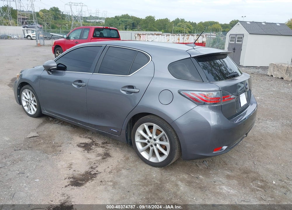 2012 LEXUS CT 200H PREMIUM VIN: JTHKD5BH1C2103836