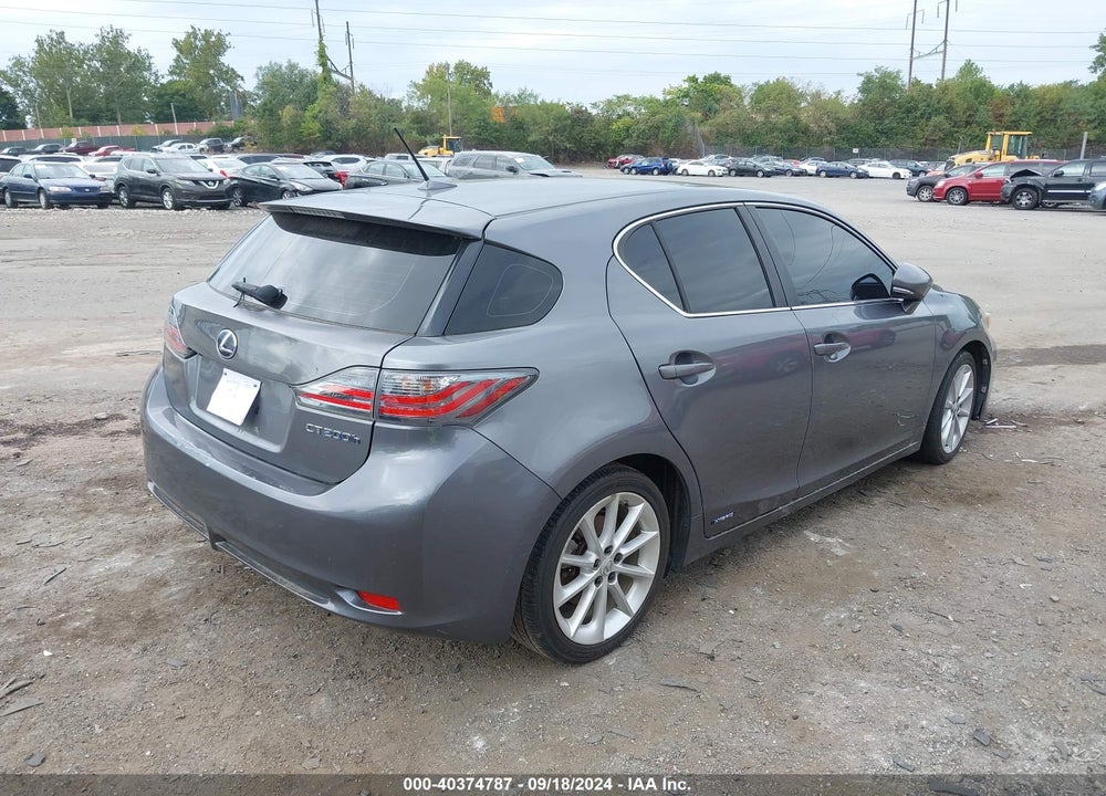2012 LEXUS CT 200H PREMIUM VIN: JTHKD5BH1C2103836
