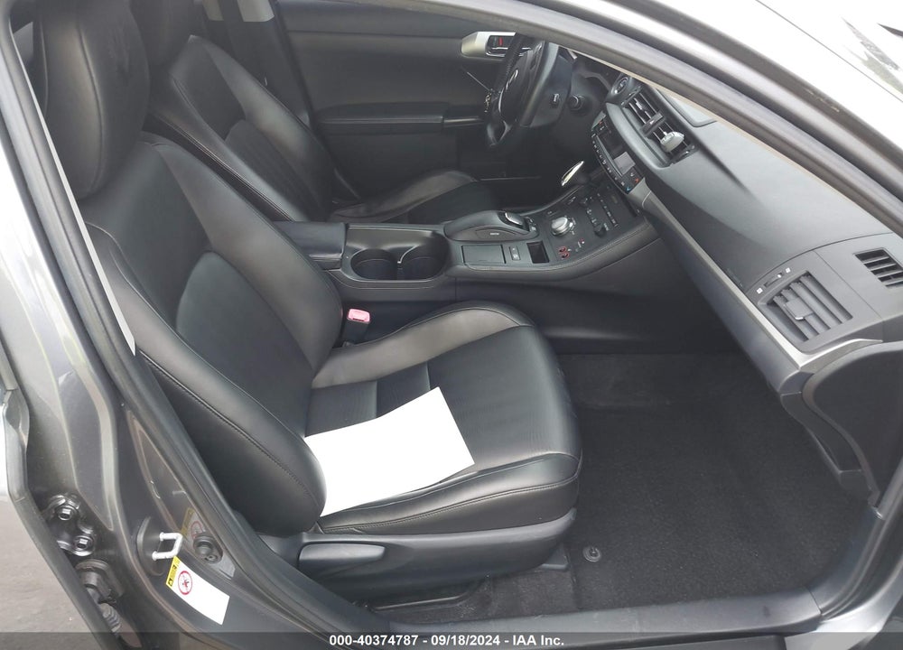 2012 LEXUS CT 200H PREMIUM VIN: JTHKD5BH1C2103836