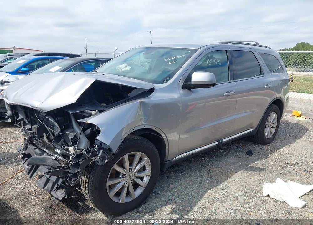 2021 DODGE DURANGO SXT PLUS RWD VIN: 1C4RDHAG6MC660330