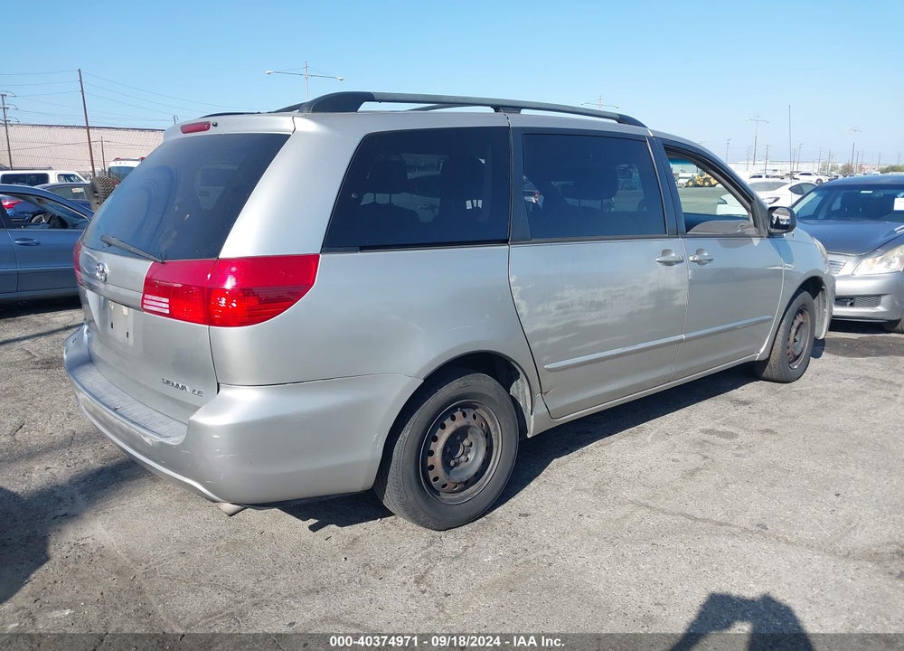 2004 TOYOTA SIENNA LE VIN: 5TDZA23C84S100596