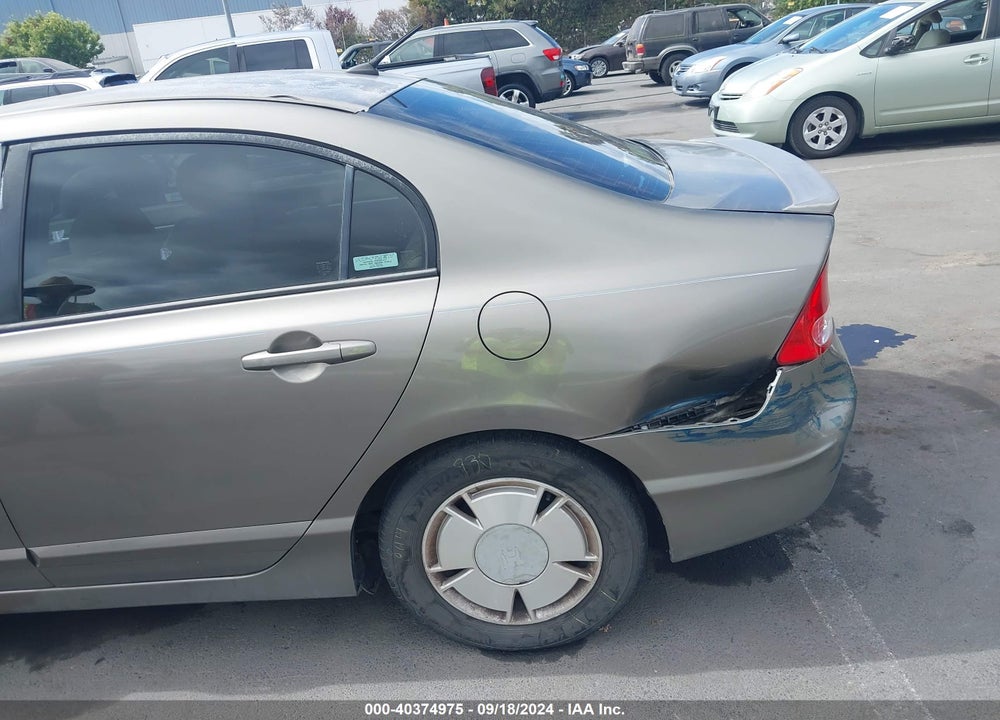 2006 HONDA CIVIC HYBRID VIN: JHMFA36296S006831
