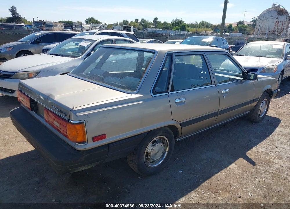 1986 TOYOTA CAMRY DLX VIN: JT2SV12E8G0405860
