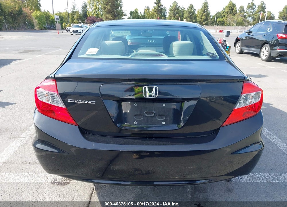 2012 HONDA CIVIC EX VIN: 19XFB2F86CE368580