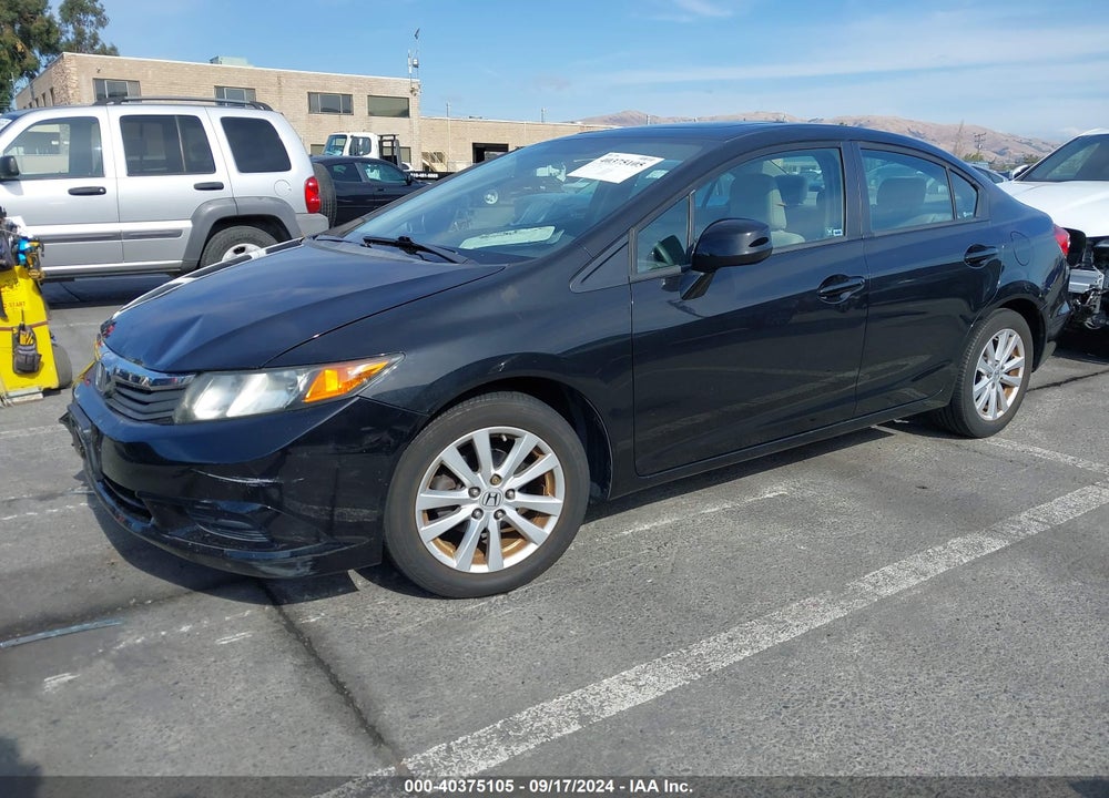 2012 HONDA CIVIC EX VIN: 19XFB2F86CE368580