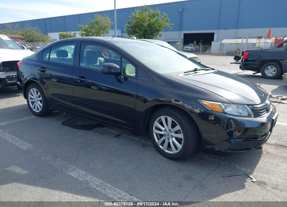 2012 HONDA CIVIC EX VIN: 19XFB2F86CE368580