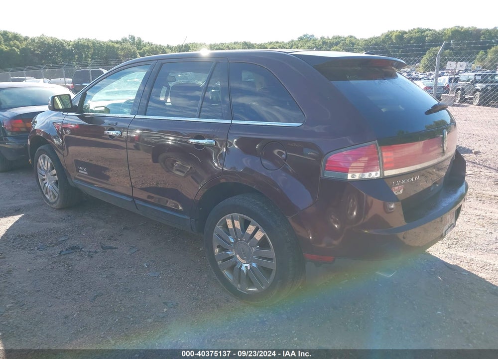 2009 LINCOLN MKX VIN: 2LMDU88C89BJ05626