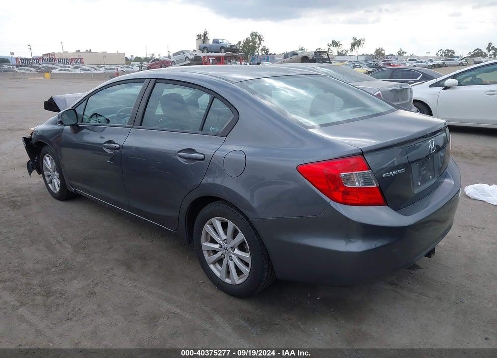 2012 HONDA CIVIC EX VIN: 2HGFB2F82CH327417