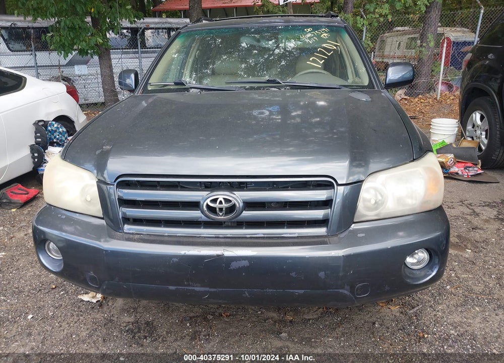 2006 TOYOTA HIGHLANDER V6 VIN: JTEDP21A460121201