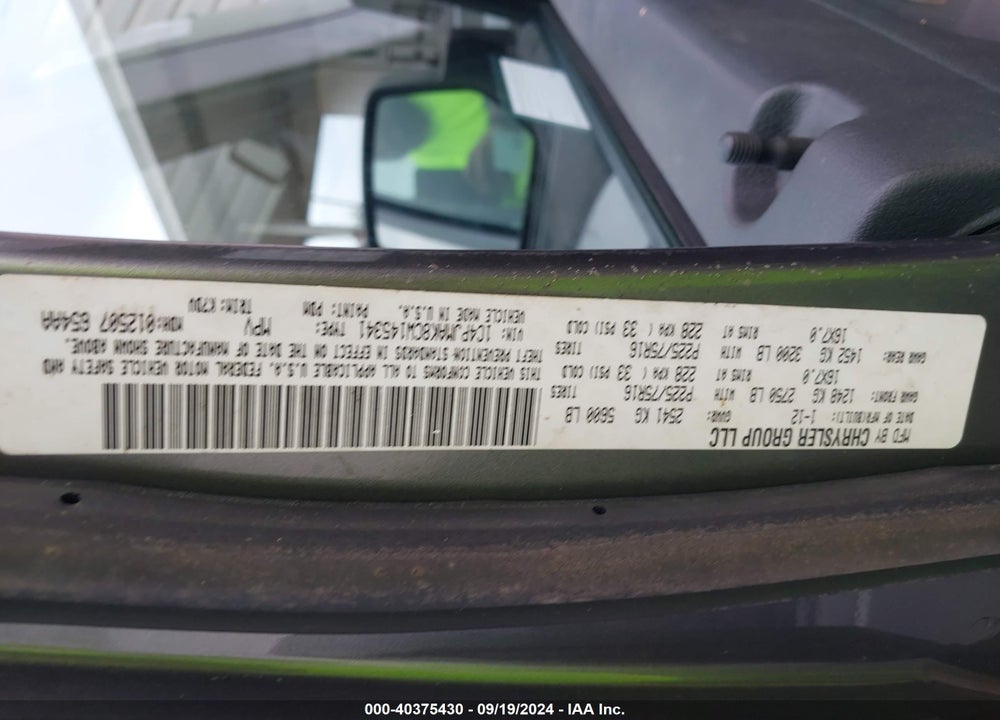 2012 JEEP LIBERTY SPORT VIN: 1C4PJMAK8CW145341