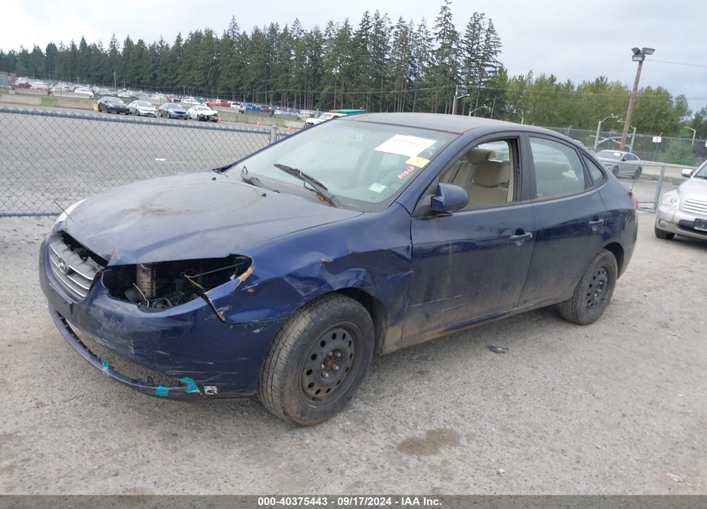 2007 HYUNDAI ELANTRA GLS/LIMITED/SE VIN: KMHDU46D27U074638