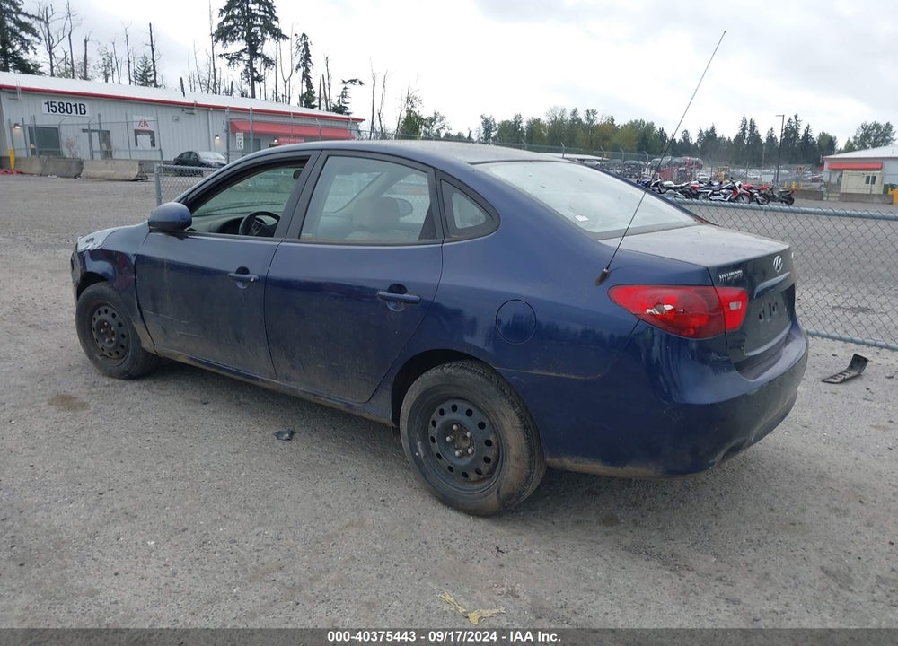 2007 HYUNDAI ELANTRA GLS/LIMITED/SE VIN: KMHDU46D27U074638