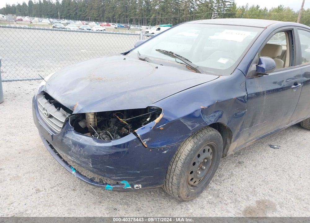 2007 HYUNDAI ELANTRA GLS/LIMITED/SE VIN: KMHDU46D27U074638