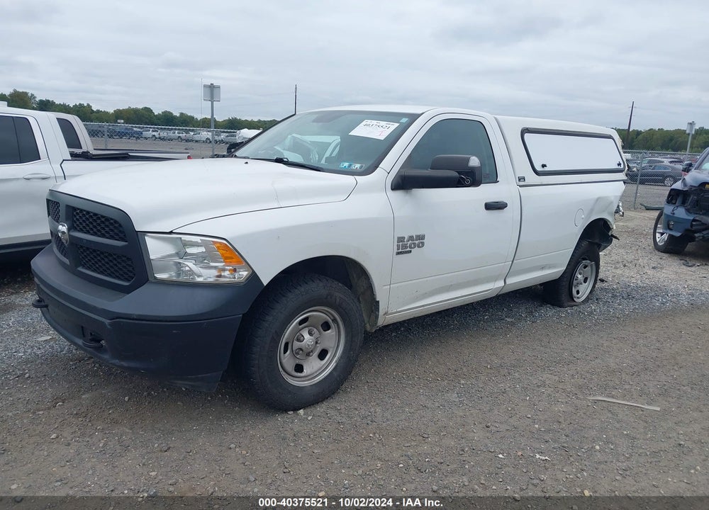 2019 RAM 1500 CLASSIC TRADESMAN REGULAR CAB 4X4 8' BOX VIN: 3C6JR7DG1KG627497