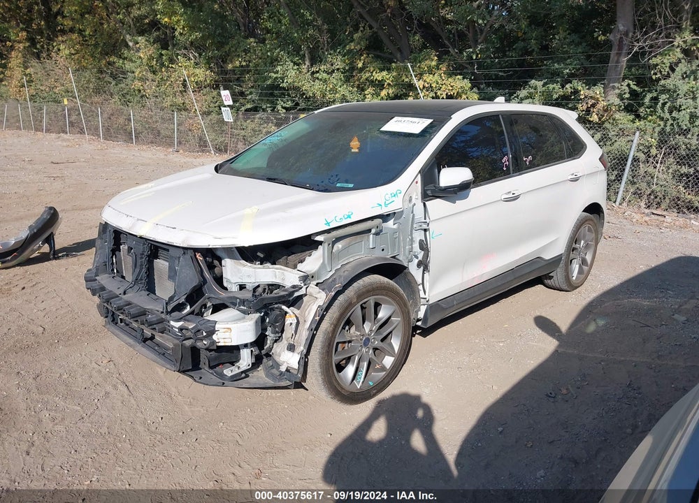 2015 FORD EDGE TITANIUM VIN: 2FMPK3K82FBB91405