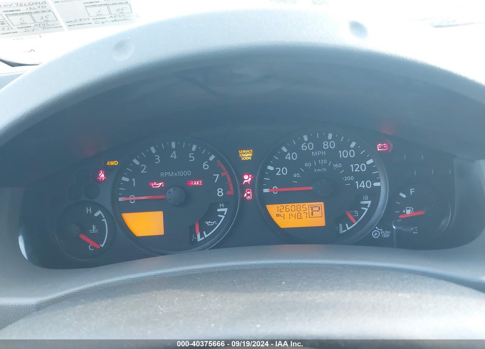 2011 NISSAN XTERRA S VIN: 5N1AN0NW7BC524438