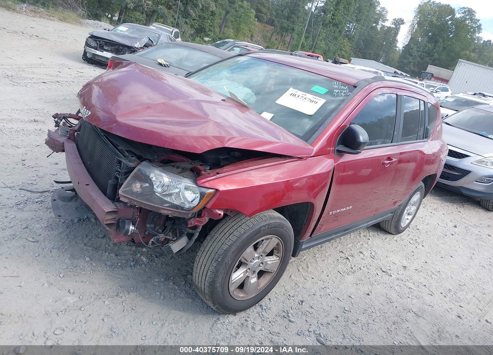 2016 JEEP COMPASS SPORT VIN: 1C4NJCBA7GD793102