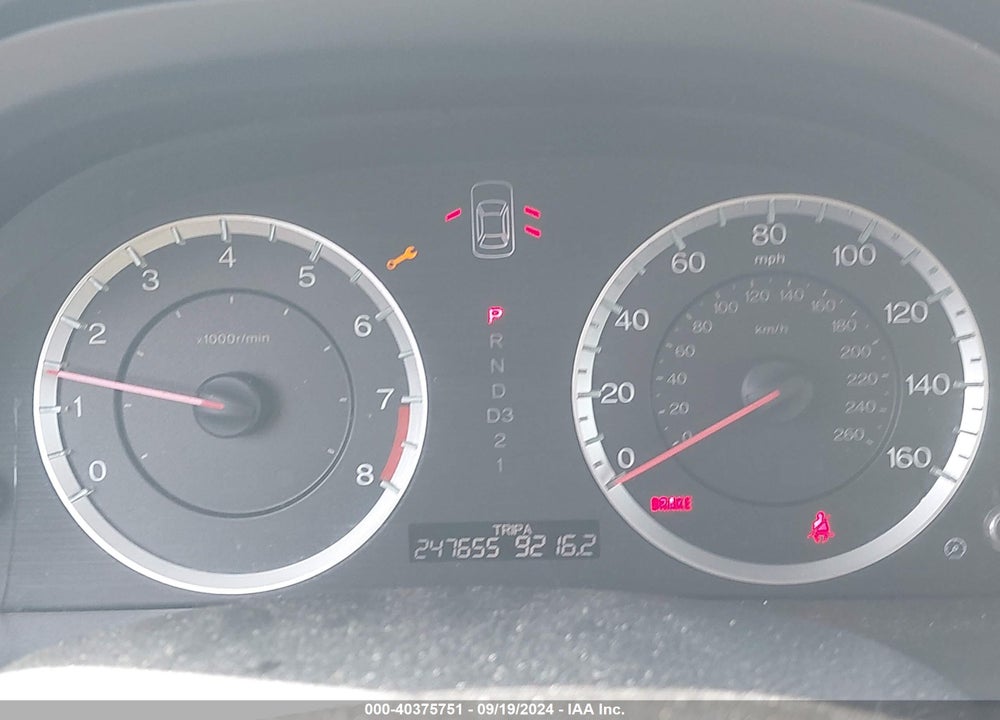 2011 HONDA ACCORD 2.4 EX-L VIN: 1HGCP2F8XBA000510