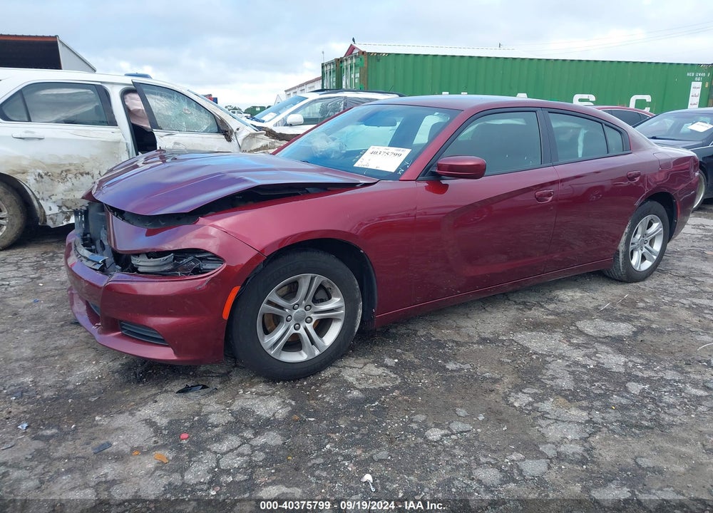 2019 DODGE CHARGER SXT RWD VIN: 2C3CDXBG6KH658445