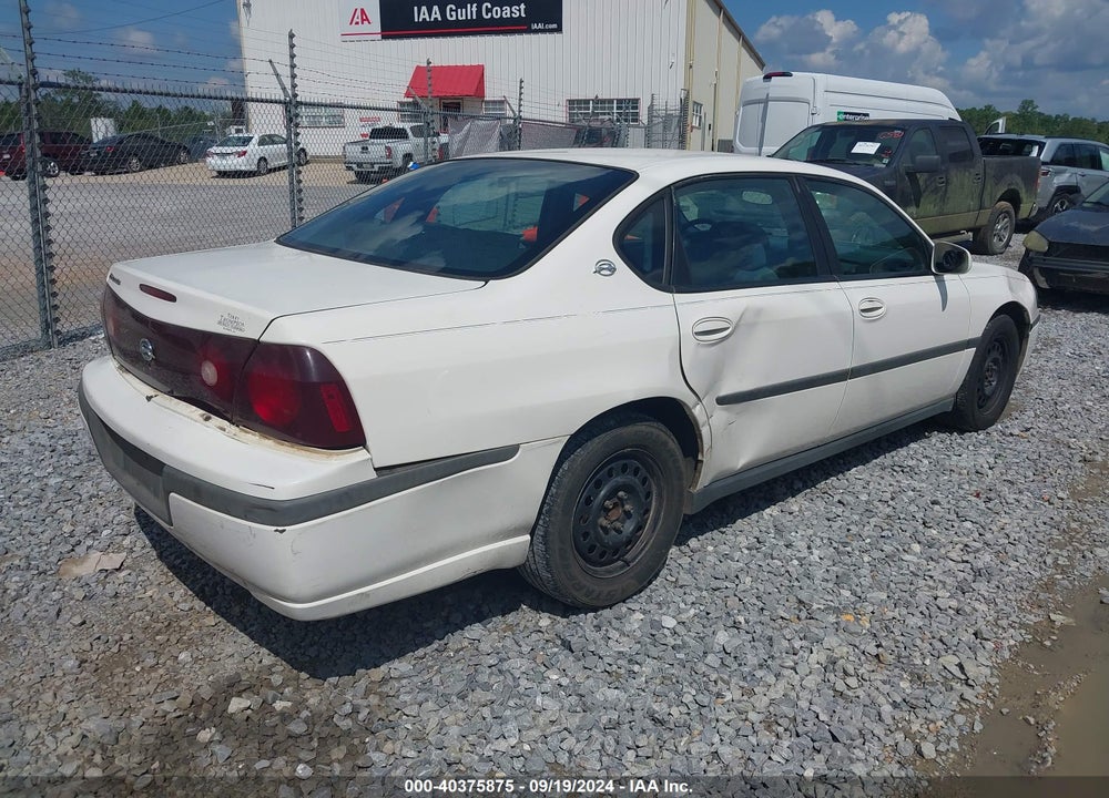 2004 CHEVROLET IMPALA VIN: 2G1WF52E449202651