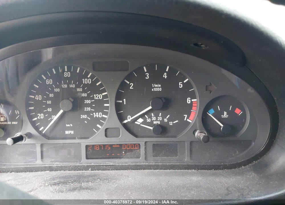 2001 BMW 3 SERIES 325I VIN: WBAAV33461FU76500