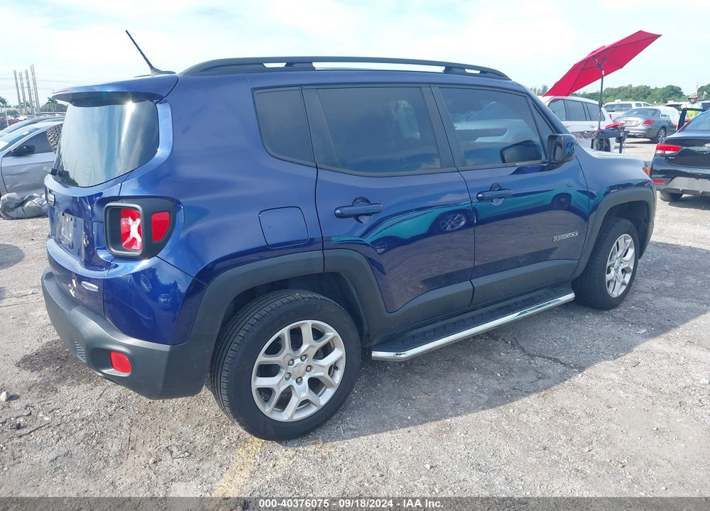 2017 JEEP RENEGADE LATITUDE 4X4 VIN: ZACCJBBB2HPE49657