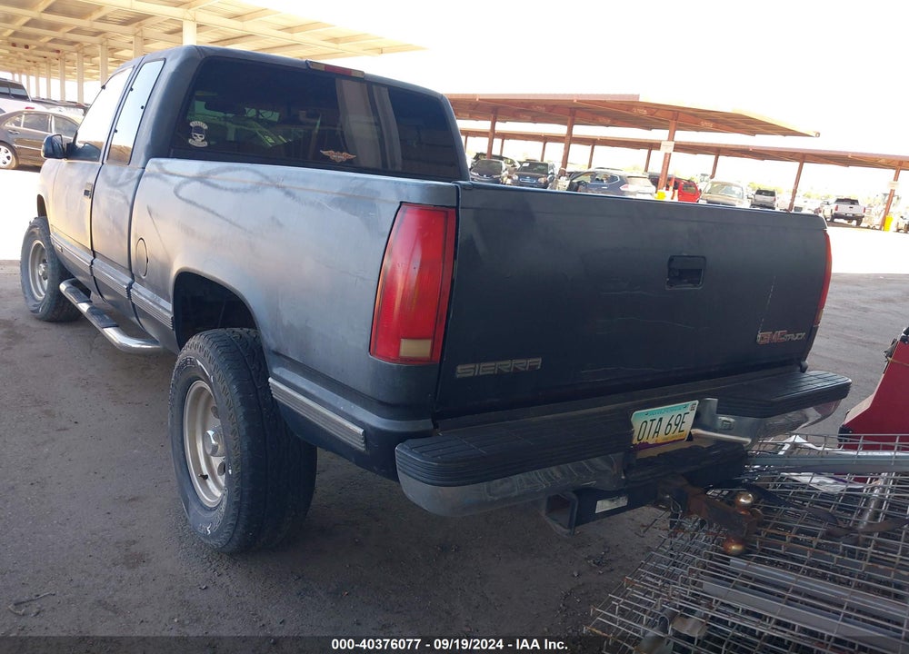1997 GMC SIERRA 1500 SL WIDESIDE VIN: 2GTEK19RXV1560093