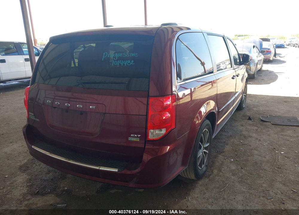 2017 DODGE GRAND CARAVAN SXT VIN: 2C4RDGCG4HR730962