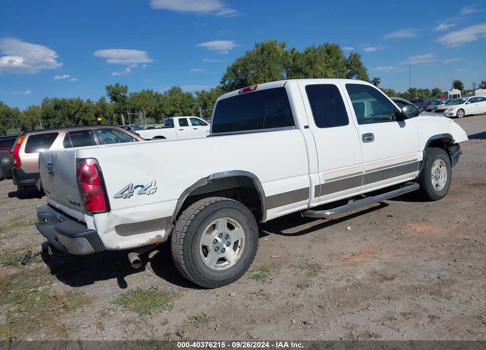 2005 CHEVROLET SILVERADO 1500 LT VIN: 1GCEK19Z35Z144202