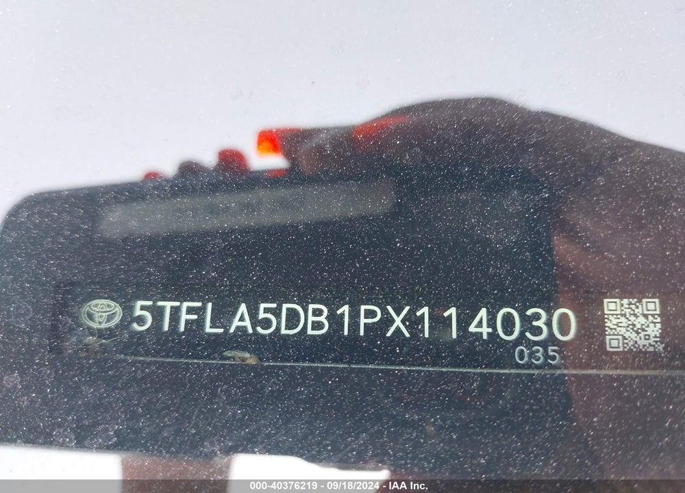2023 TOYOTA TUNDRA SR5 VIN: 5TFLA5DB1PX114030