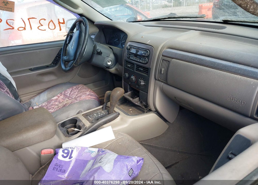 2002 JEEP GRAND CHEROKEE SPORT VIN: 1J8GW38S82C159797