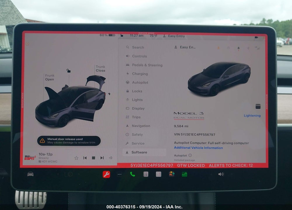 2023 TESLA MODEL 3 PERFORMANCE DUAL MOTOR ALL-WHEEL DRIVE VIN: 5YJ3E1EC4PF556797