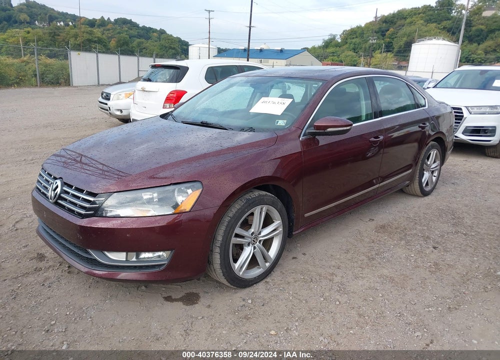 2012 VOLKSWAGEN PASSAT 2.0L TDI SE VIN: 1VWBN7A31CC063880