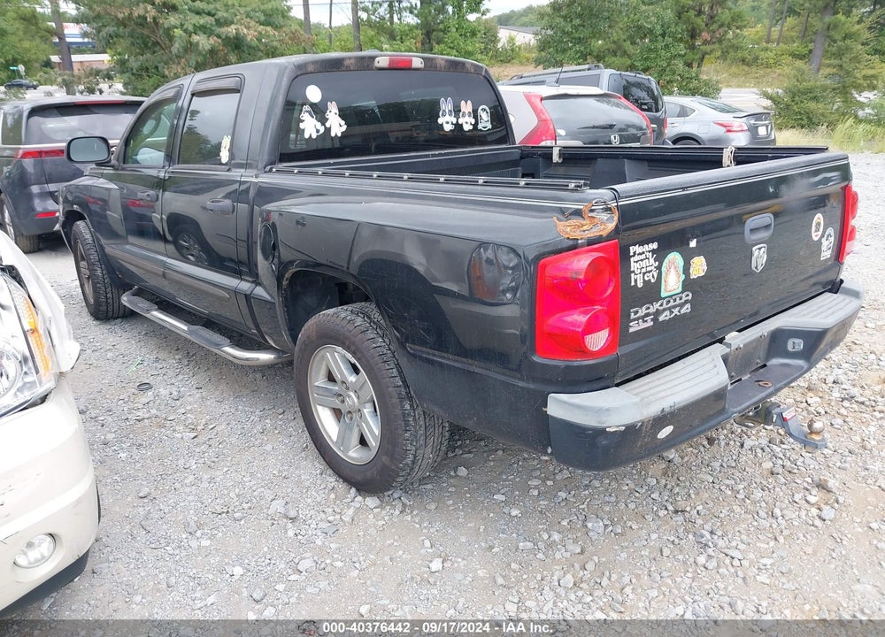 2007 DODGE DAKOTA SLT VIN: 1D7HW48K47S200303