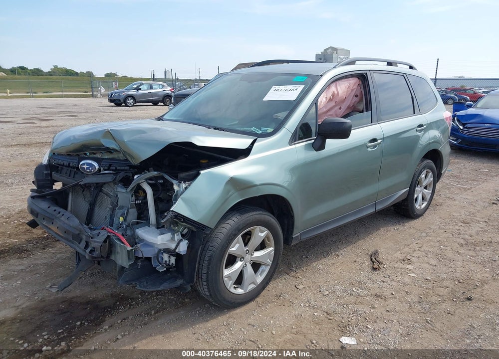 2016 SUBARU FORESTER 2.5I VIN: JF2SJABC7GH541997
