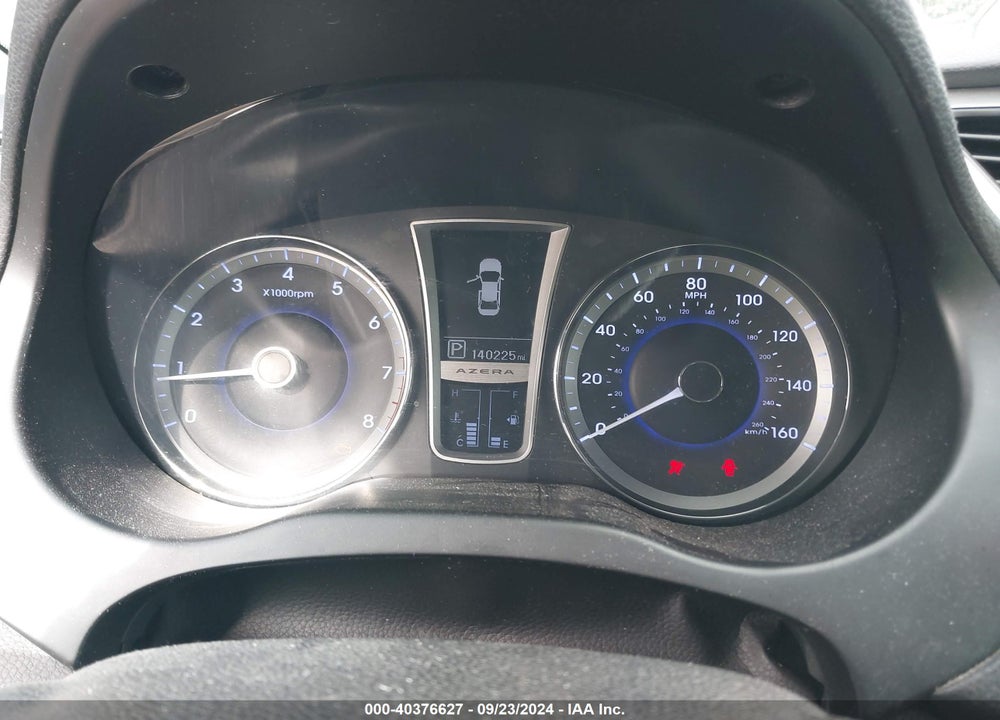 2013 HYUNDAI AZERA VIN: KMHFG4JG0DA284833