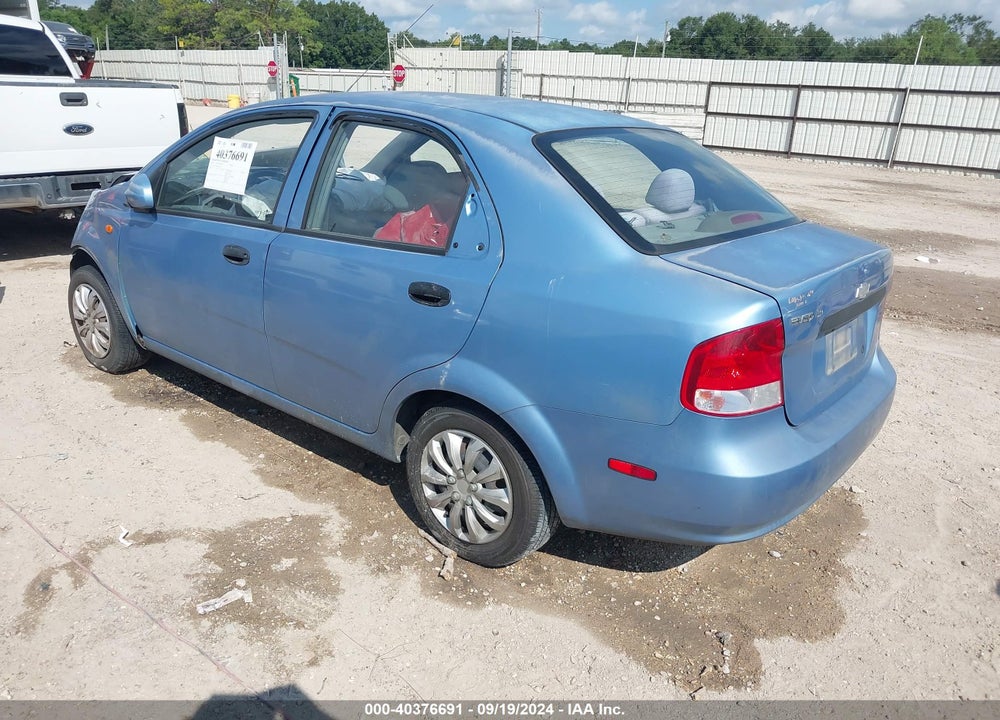 2004 CHEVROLET AVEO LS VIN: KL1TJ526X4B216626