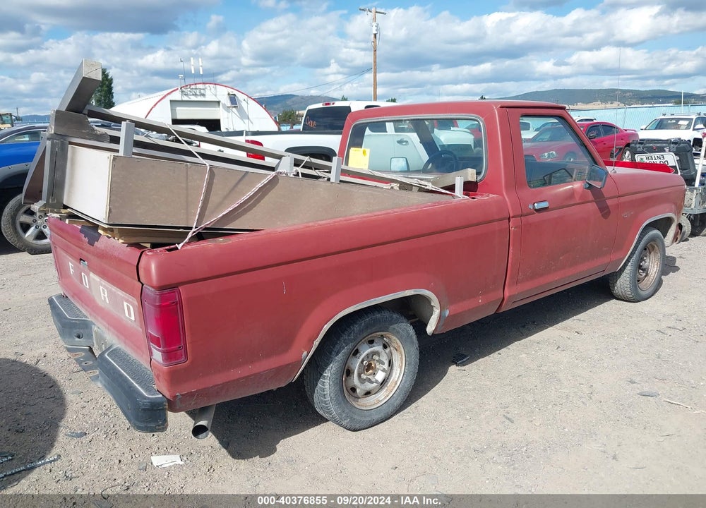 1986 FORD RANGER VIN: 1FTBR10T4GUB01348
