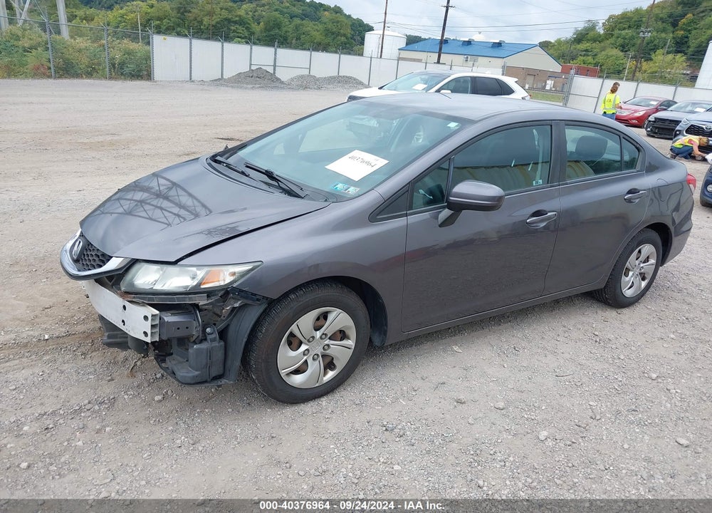 2015 HONDA CIVIC LX VIN: 19XFB2F55FE053988