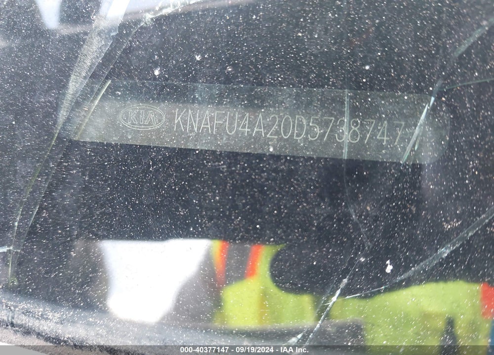 2013 KIA FORTE EX VIN: KNAFU4A20D5738747