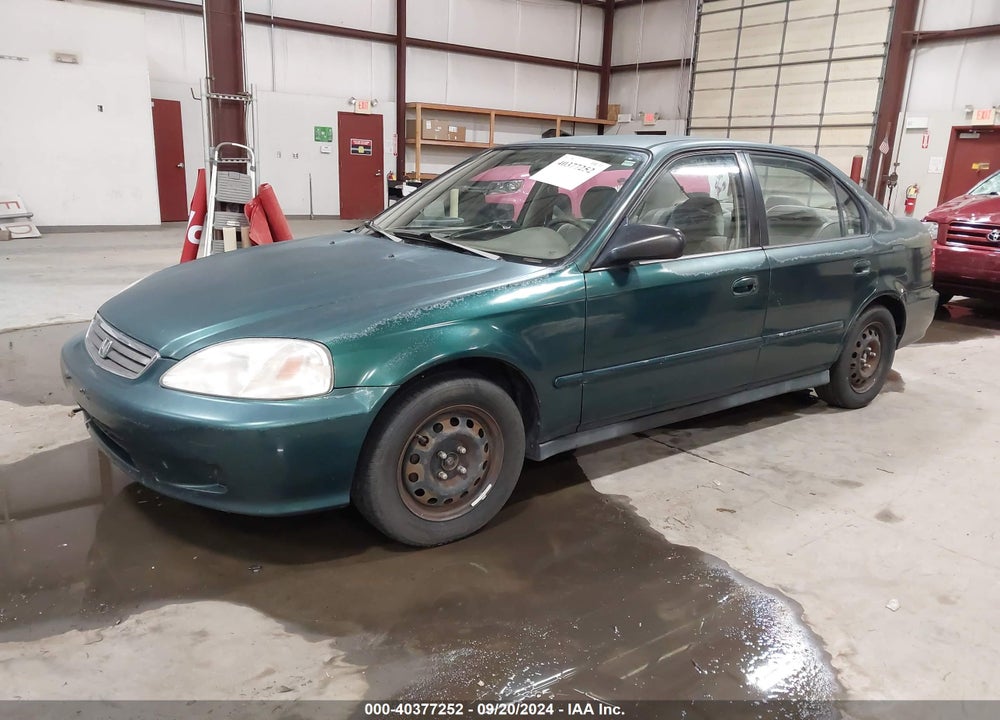 2000 HONDA CIVIC VALUE PACKAGE VIN: 2HGEJ6618YH500888