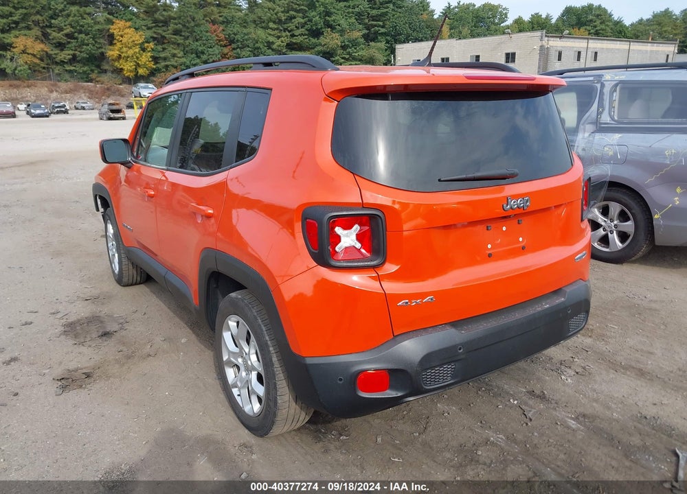 2016 JEEP RENEGADE LATITUDE VIN: ZACCJBBTXGPD05314