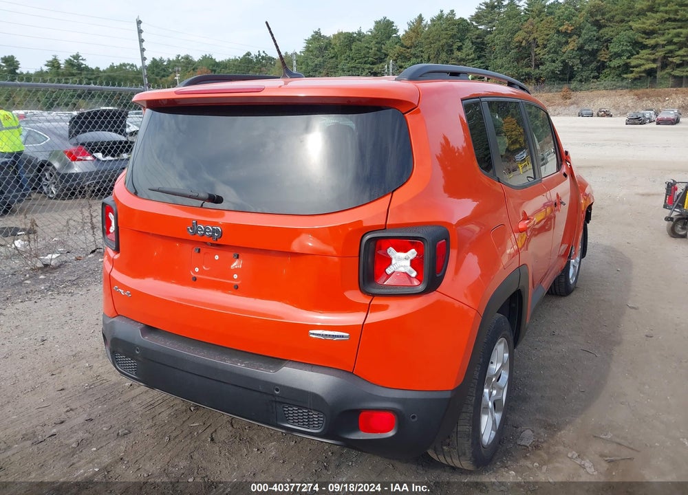 2016 JEEP RENEGADE LATITUDE VIN: ZACCJBBTXGPD05314