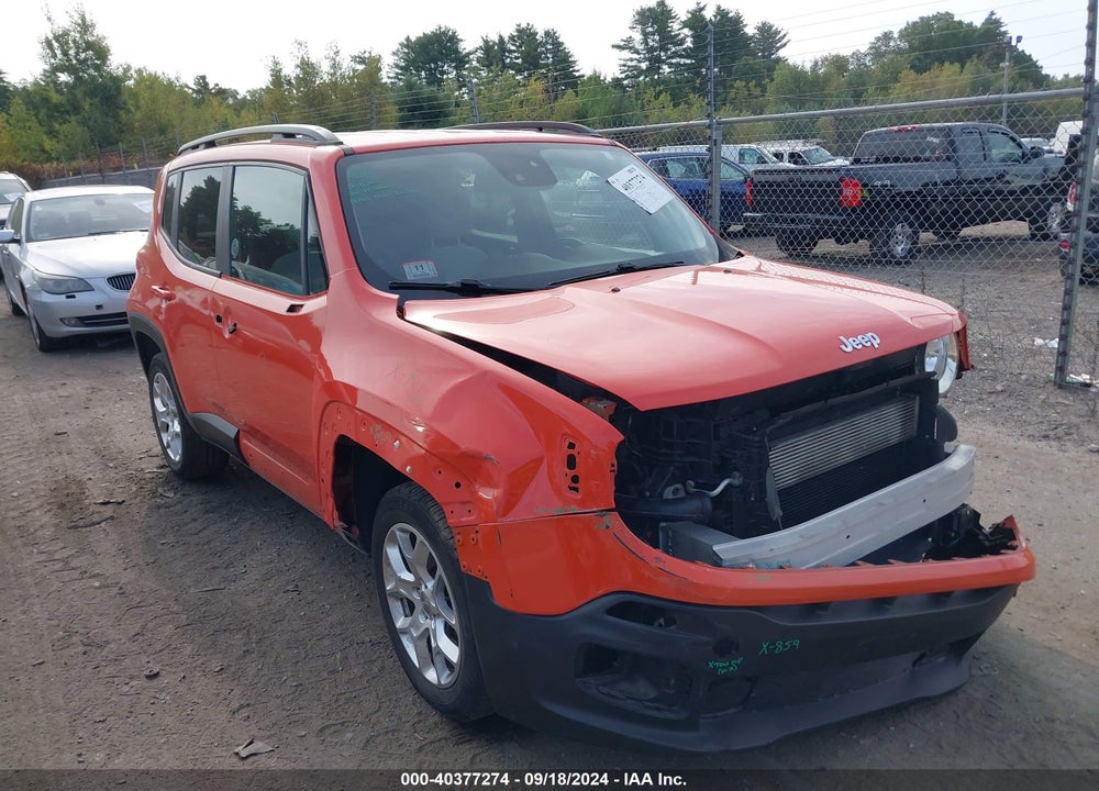 2016 JEEP RENEGADE LATITUDE VIN: ZACCJBBTXGPD05314